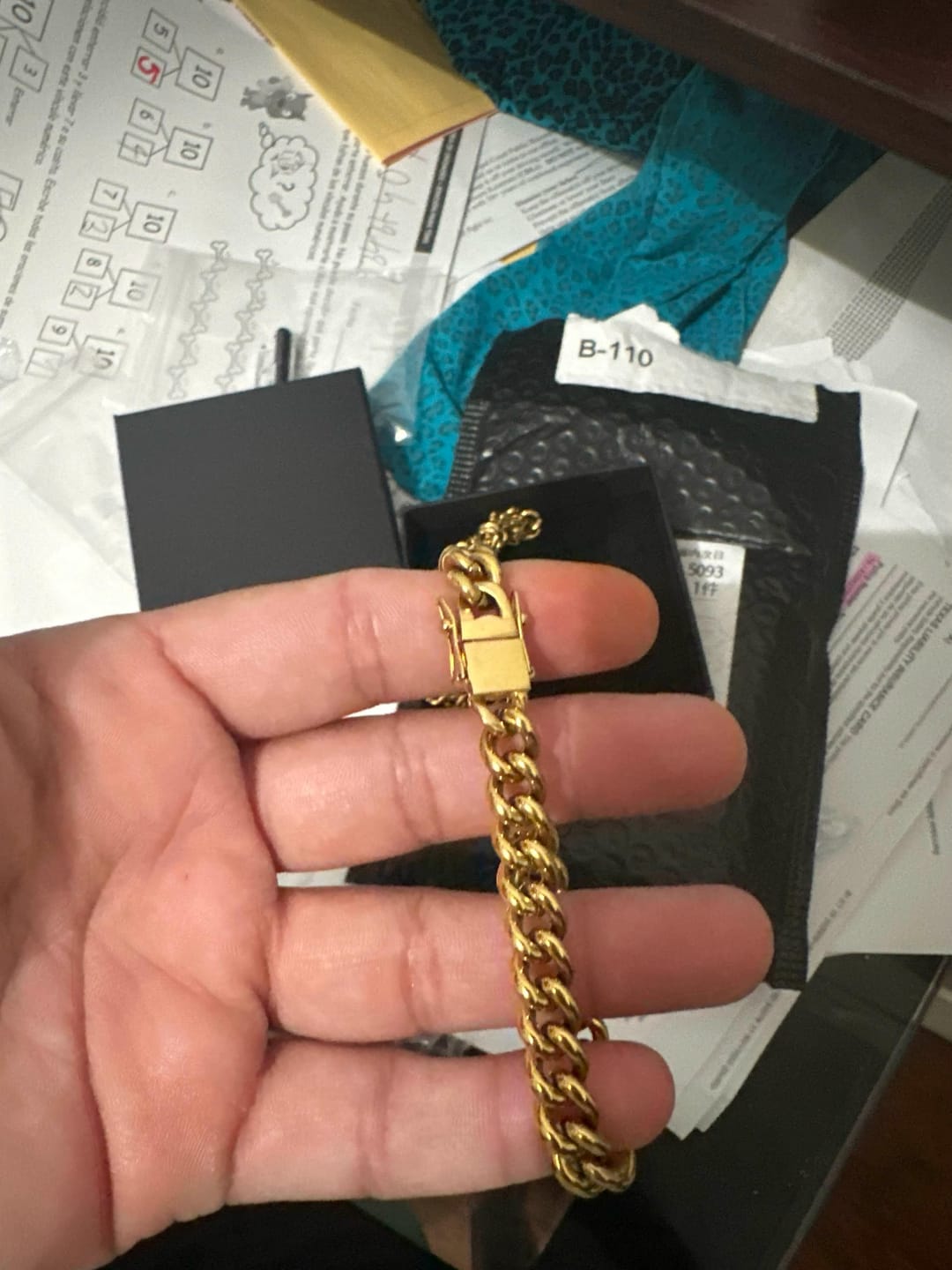 Customer photo review of CHAÎNE CUBAINE MIAMI 12 MM OR