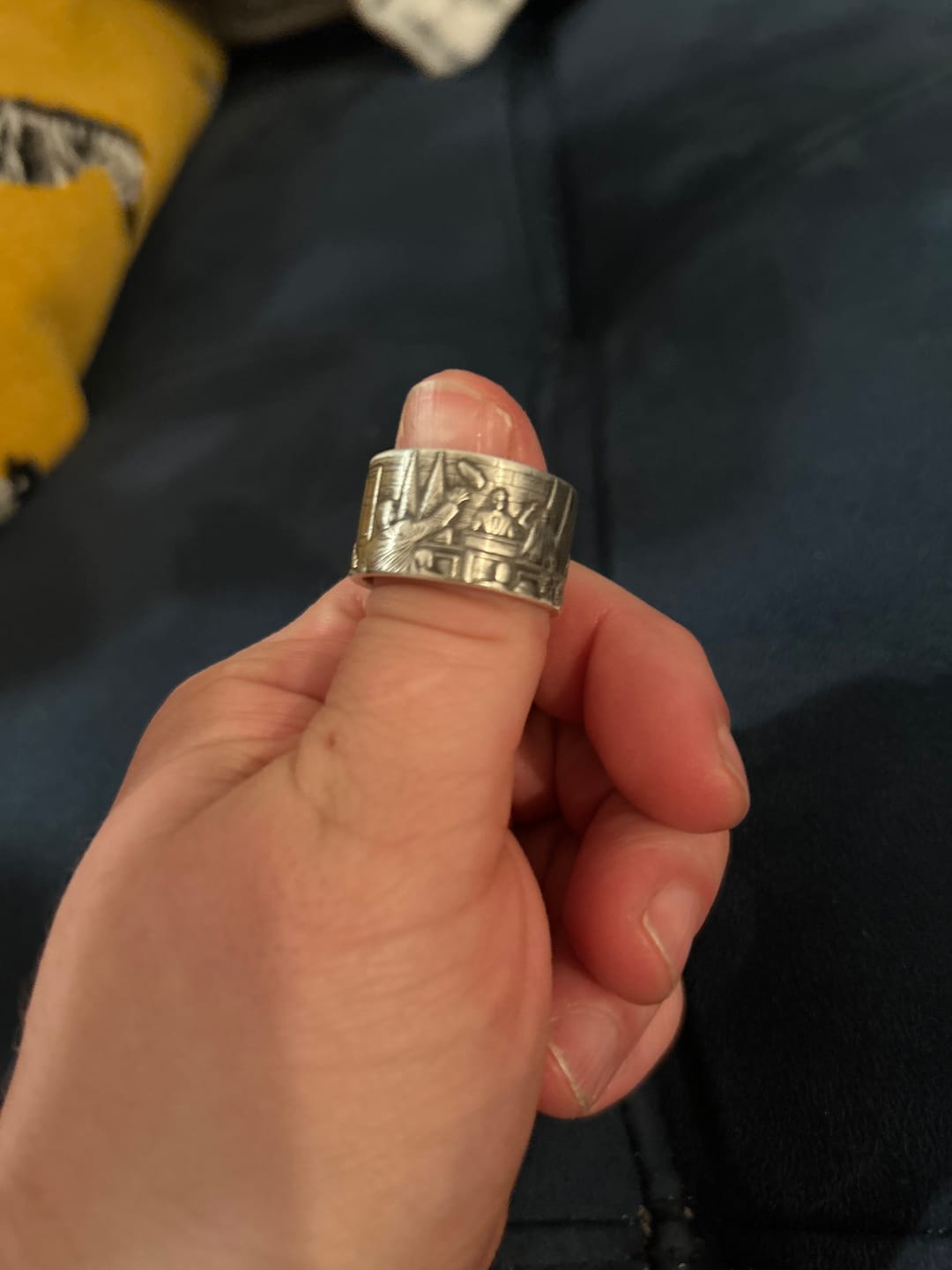 Customer photo review of The "Farewell Kiss" Ring | Oxidized 925 Sterling Silver or Stainless Steel