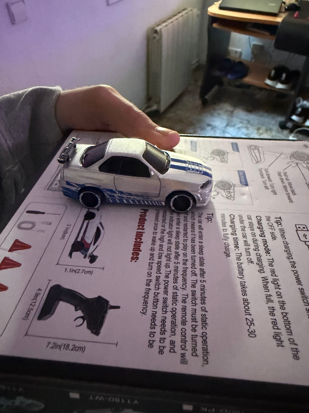 Customer photo review of Mini Coche de Drift 1:64