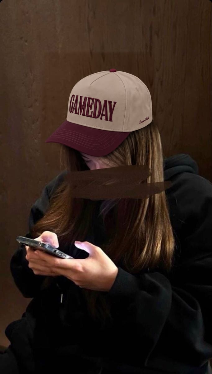 Customer photo review of Custom Embroidered Gameday Snapback Hat – Football Mom Team Cap