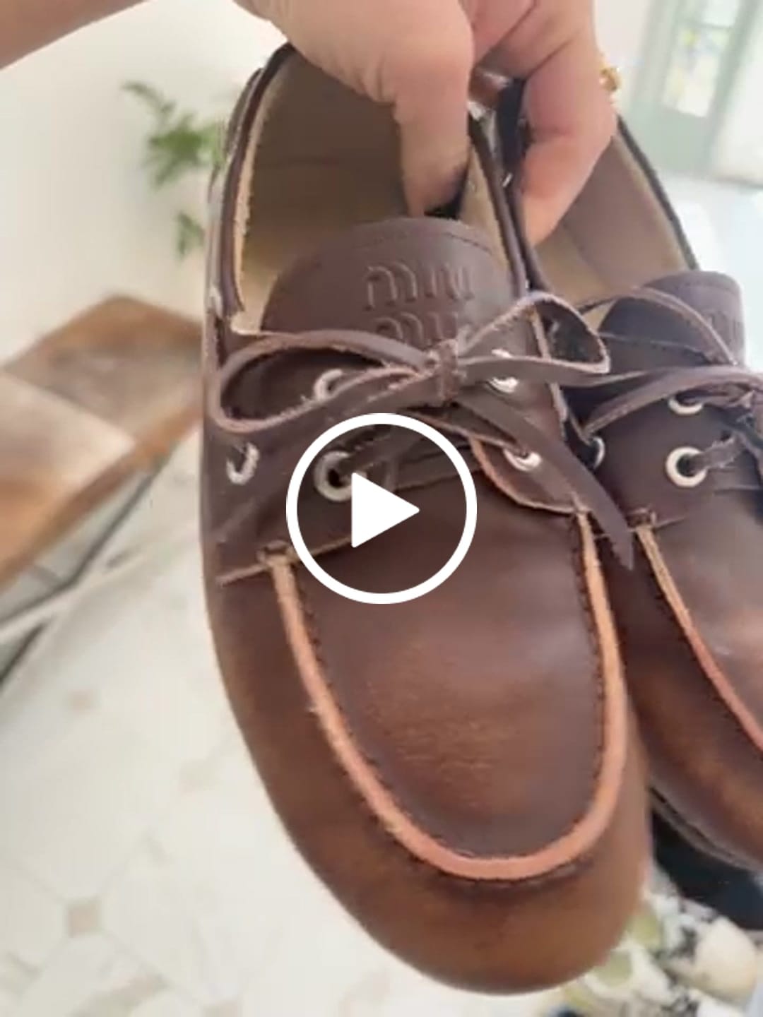 Customer video review of miu loafer sienna calfskin