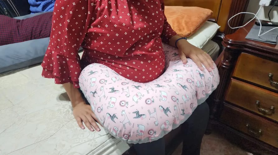 Customer photo review of Cojín de Lactancia BORNEX™ | Más comodidad en cada toma