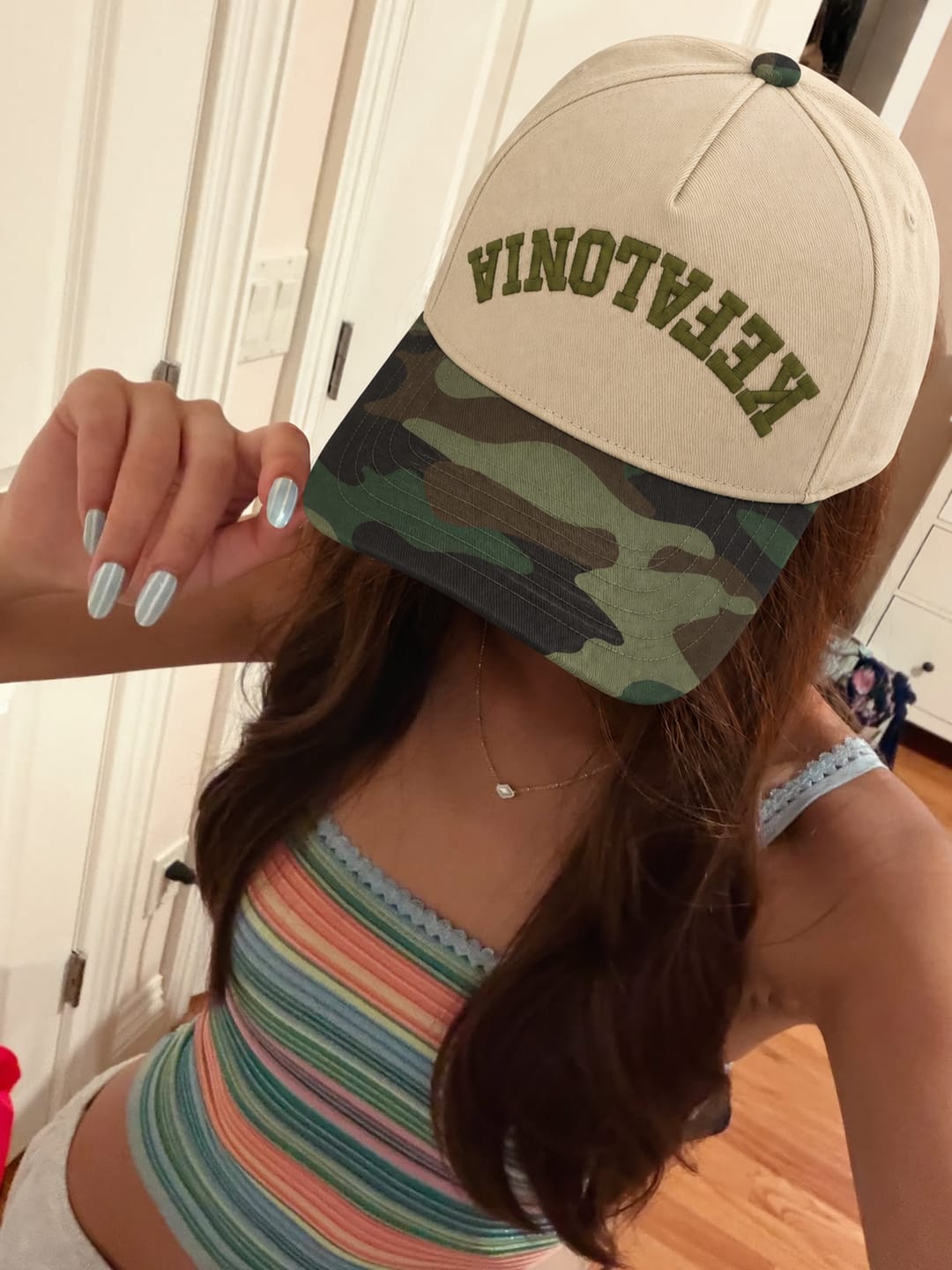 Customer photo review of Custom Snapback Hat - Personalized Upside Down Snapback Hat