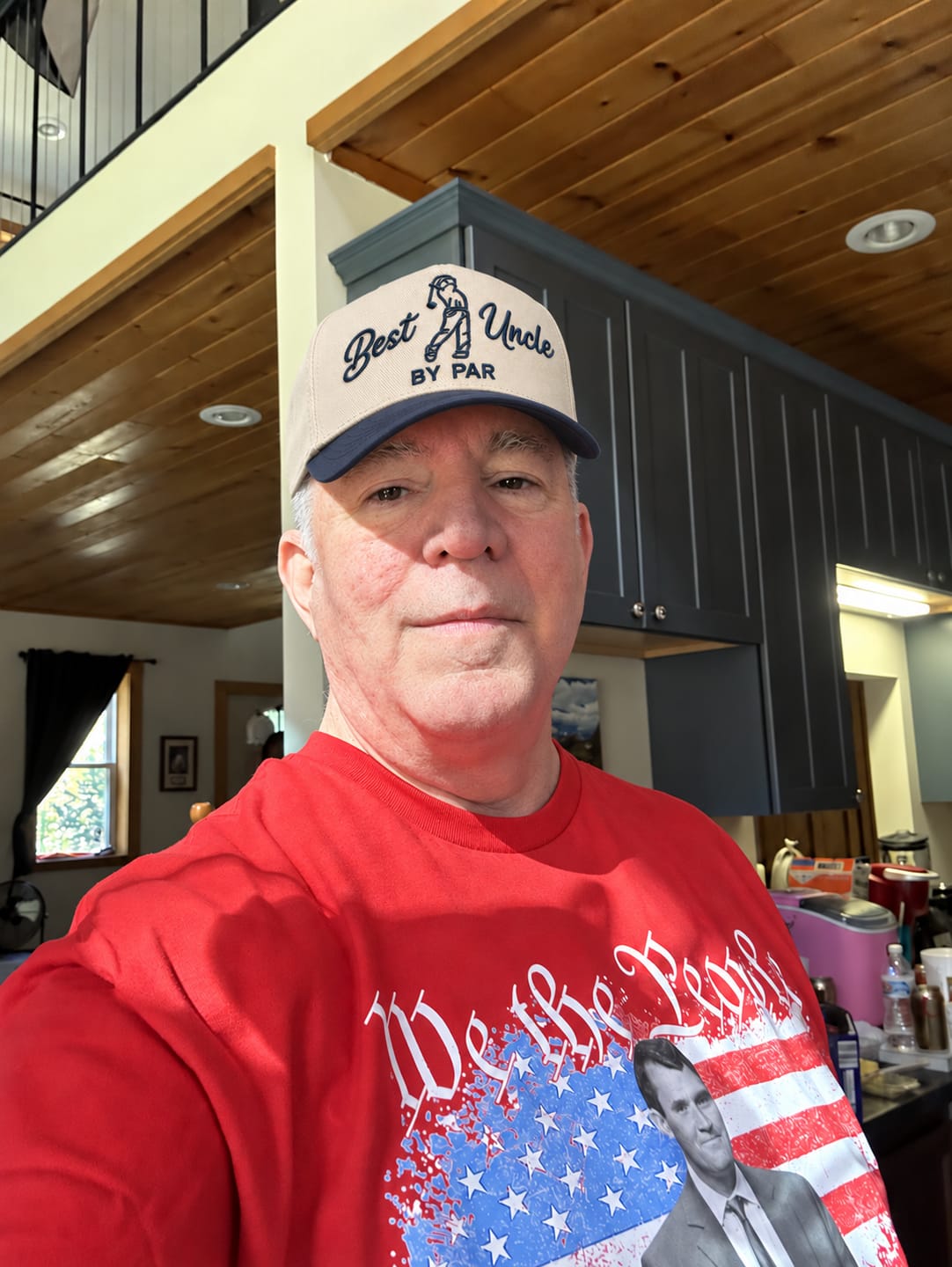 Customer photo review of Custom Best Uncle By Par Embroidered Snapback Hat – Funny Uncle Golf Gift