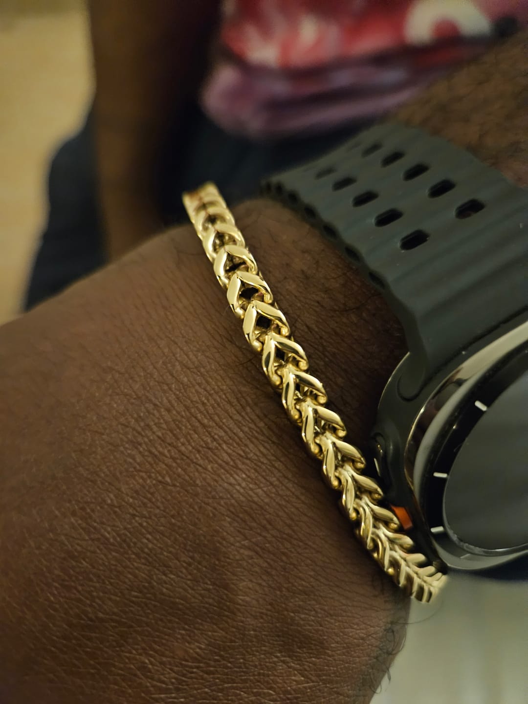 Customer photo review of Franco Link Bracelet | 6MM