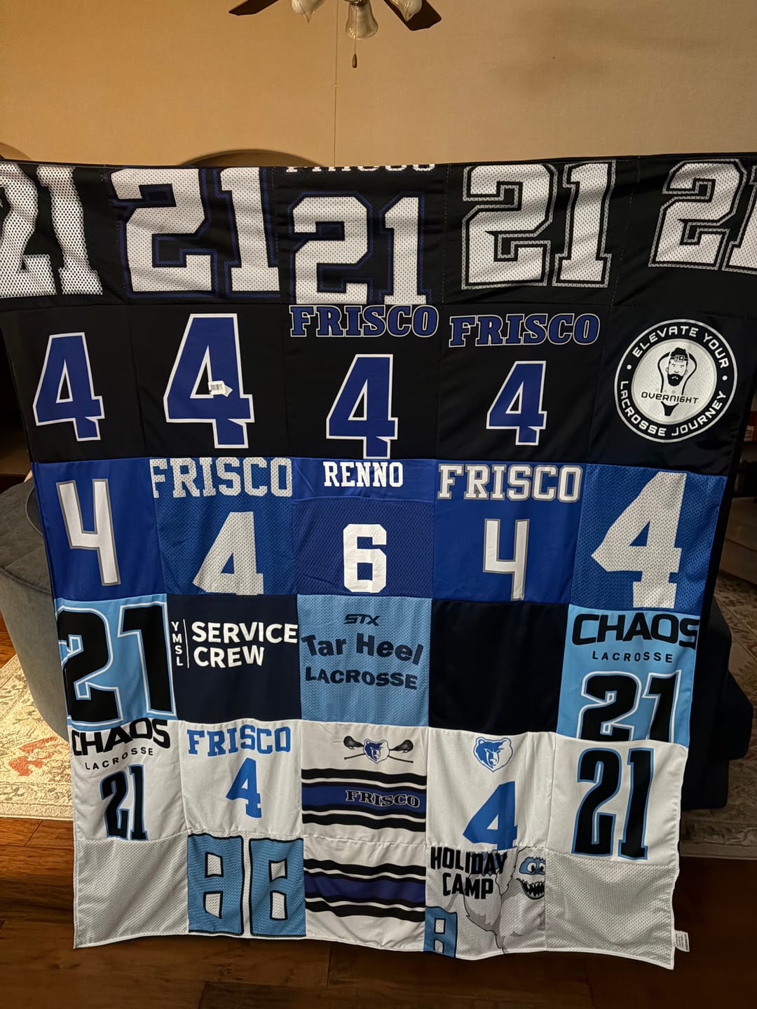 Customer photo review of Project Repat T-Shirt Quilt