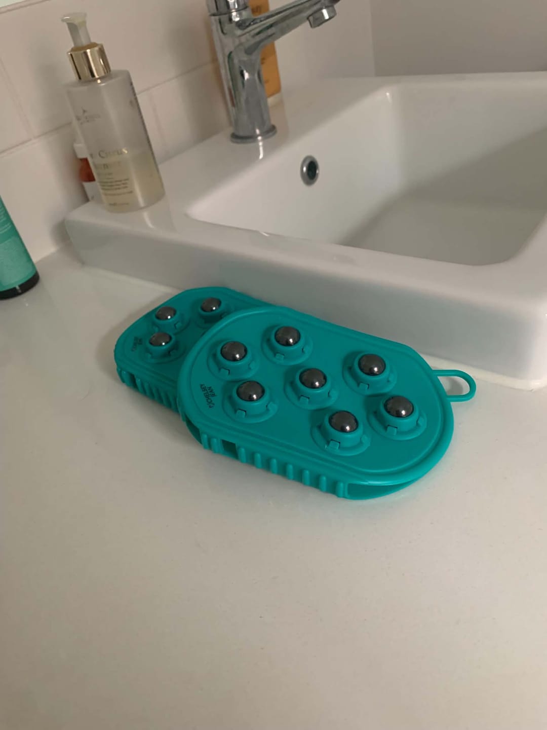 Customer photo review of Dual-Action Lymphatic Gloves