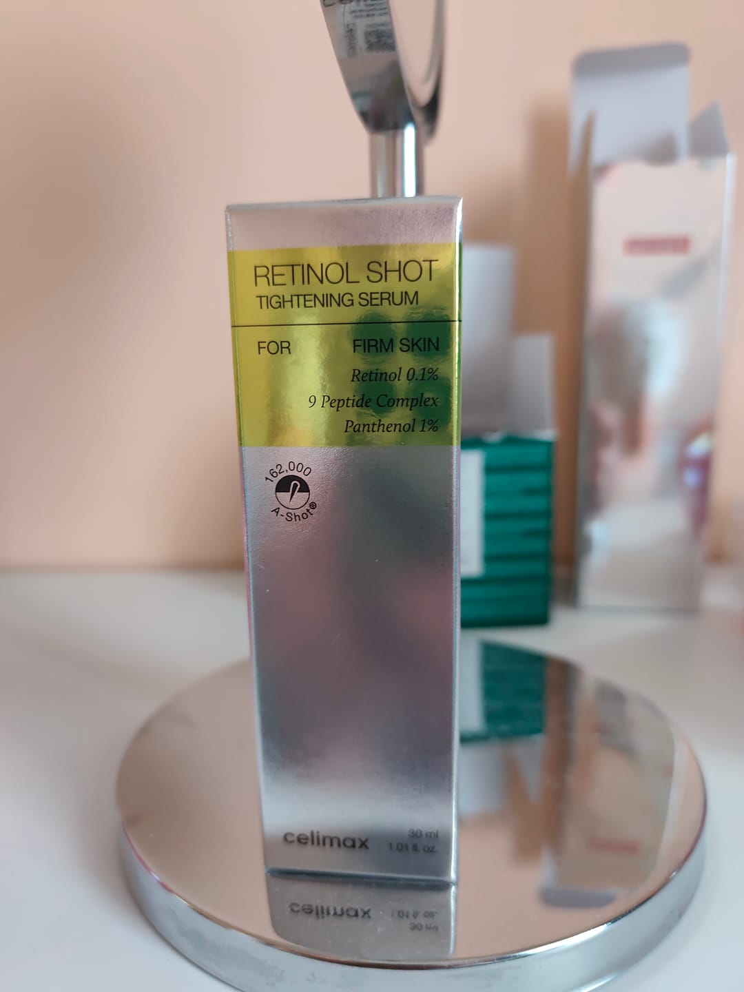 Customer photo review of Liftinga efektu piešķirošs serums ar retinolu un mikroadatām Celimax The Vita−A Retinol Shot Tightening Serum