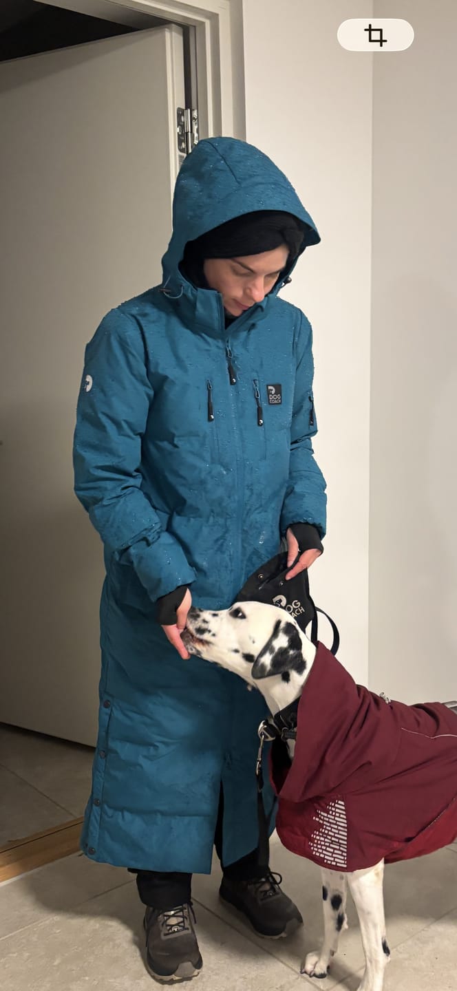 Customer photo review of Long KeepDry Dog Walker Women Coat 2.0  I Poseidon I Prime