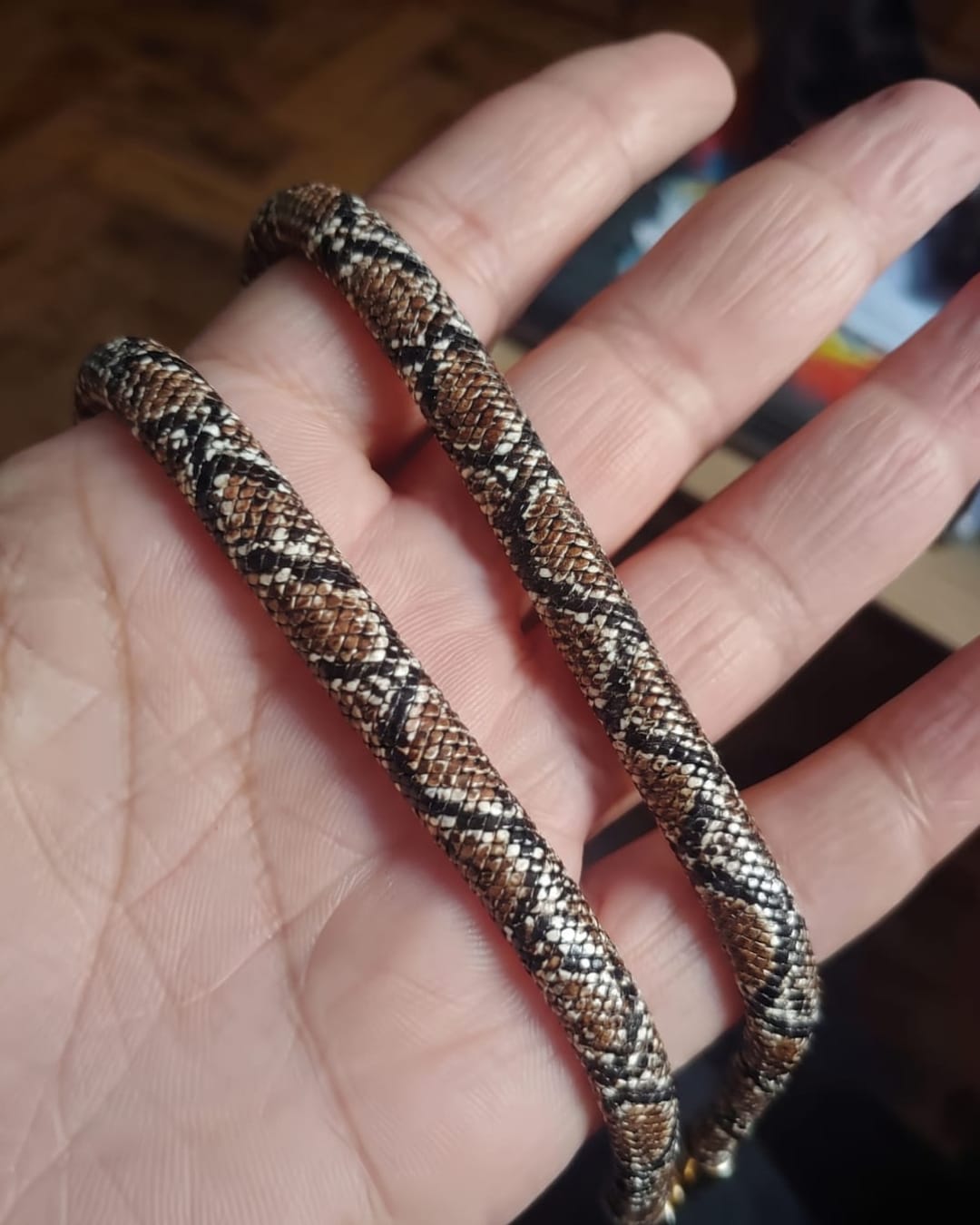 Customer photo review of VENYRA Serpent Necklace