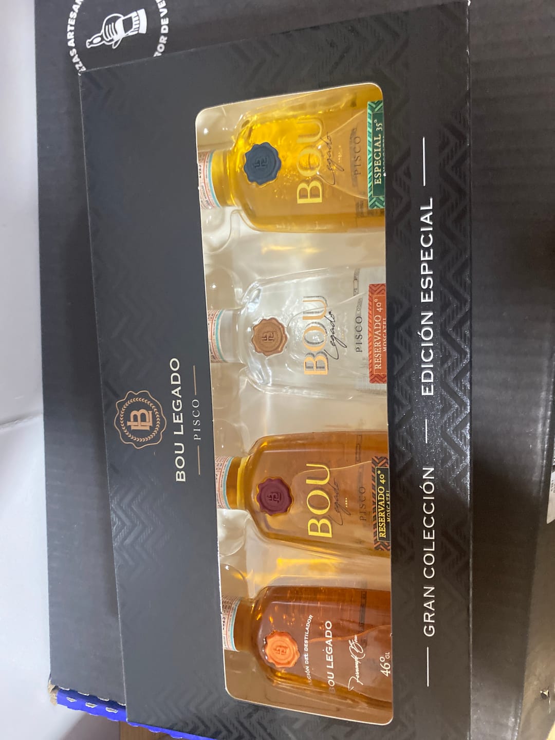 Customer photo review of Pack Gran Selección Miniaturas Pisco Bou Legado