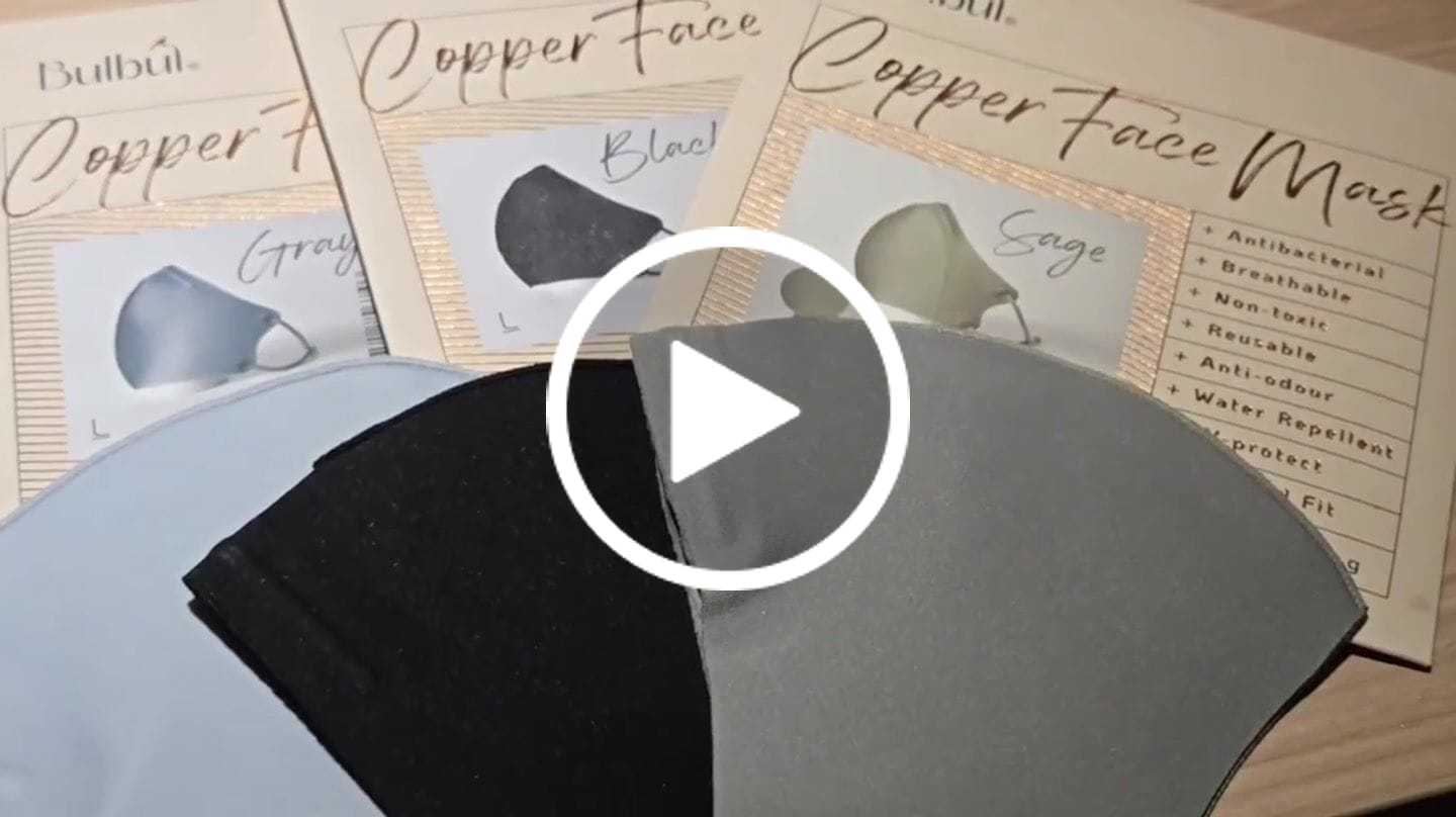 Customer video review of Reusable Copper Face Mask