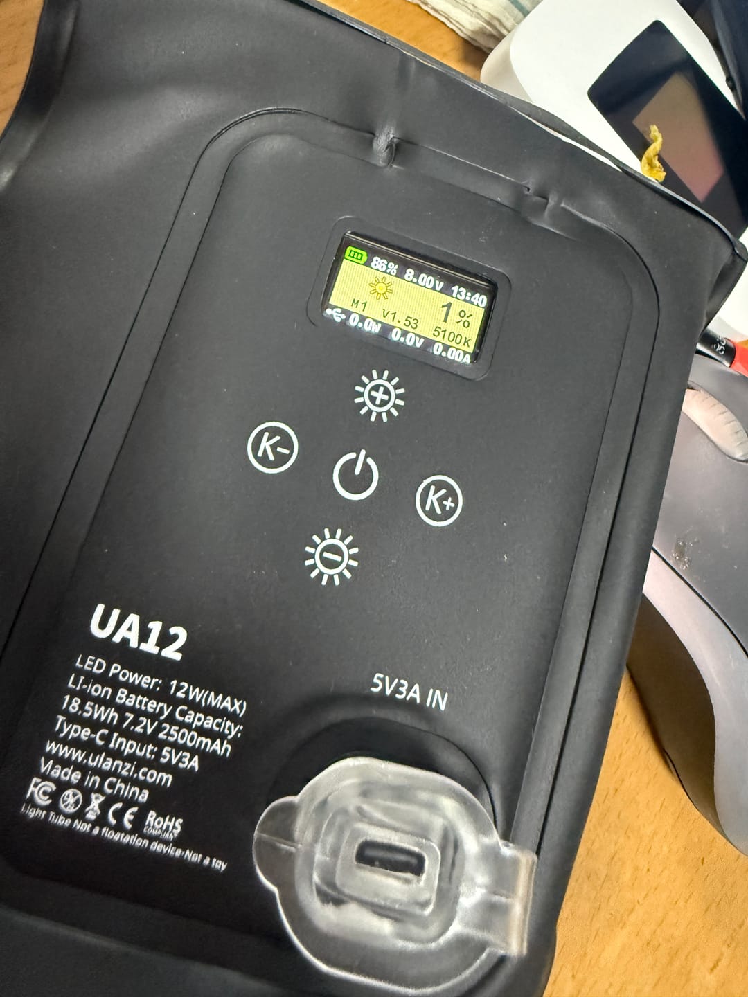 Customer photo review of Ulanzi UA12/UA20 Portable Air Tube Light