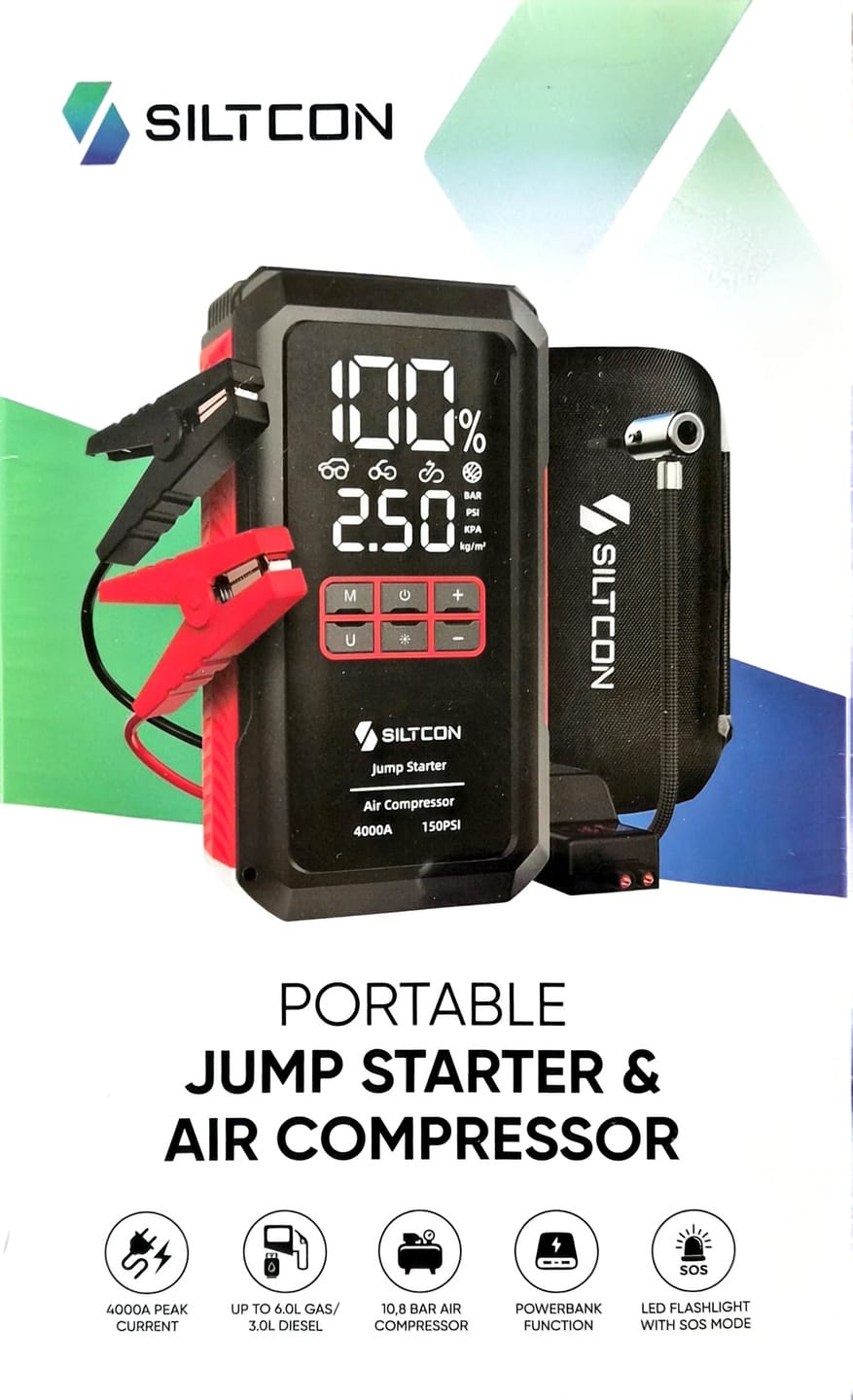 Customer photo review of Siltcon® 12V 5-in-1 Jumpstarter voor Auto met Compressor