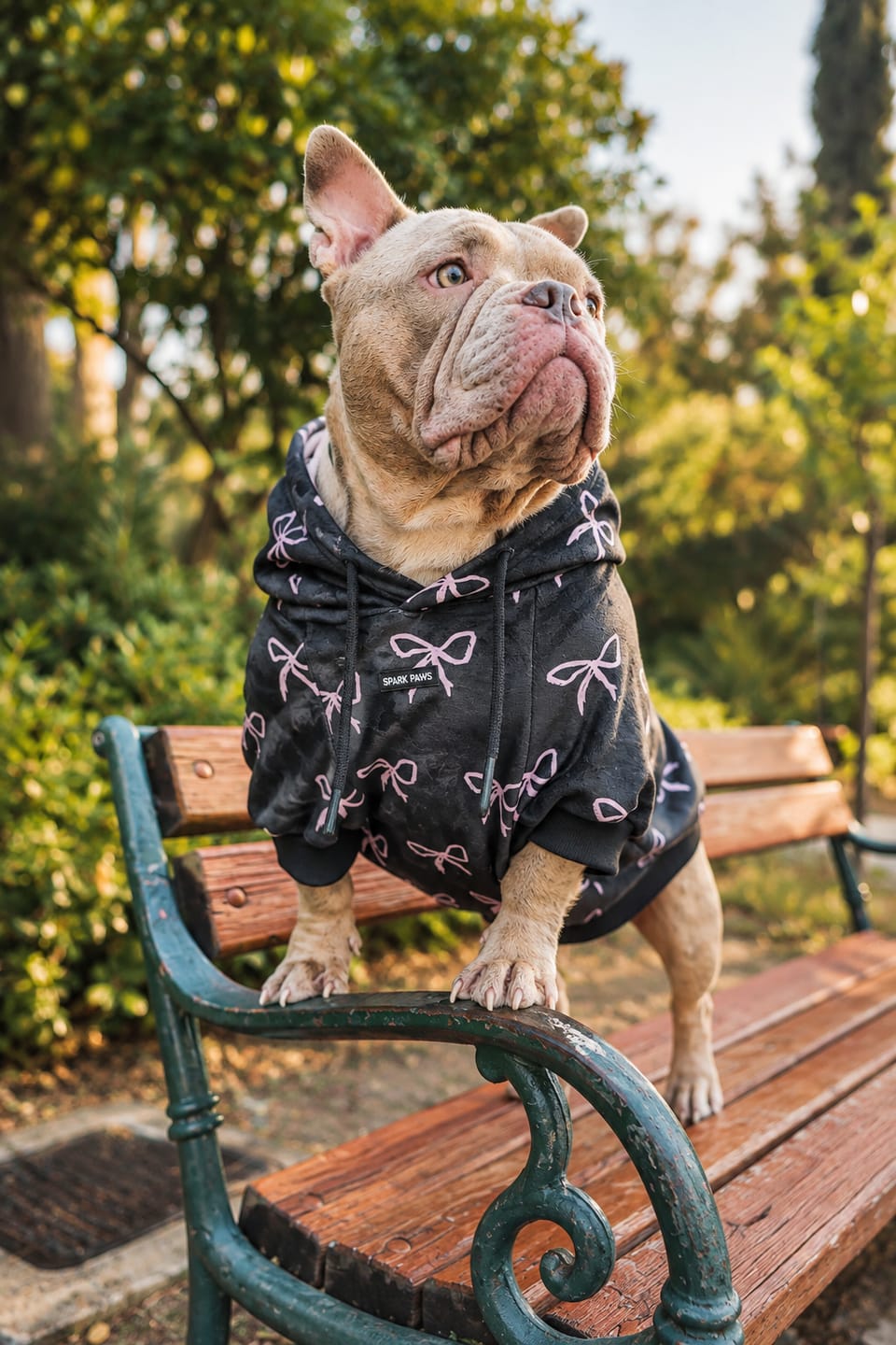 Customer photo review of Coquette Dog Hoodie