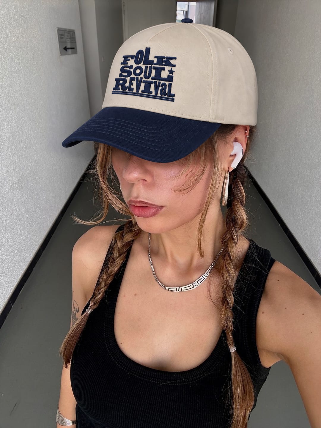 Customer photo review of Personalized Snapback Hat - Custom Text Embroidered Snapback Hat