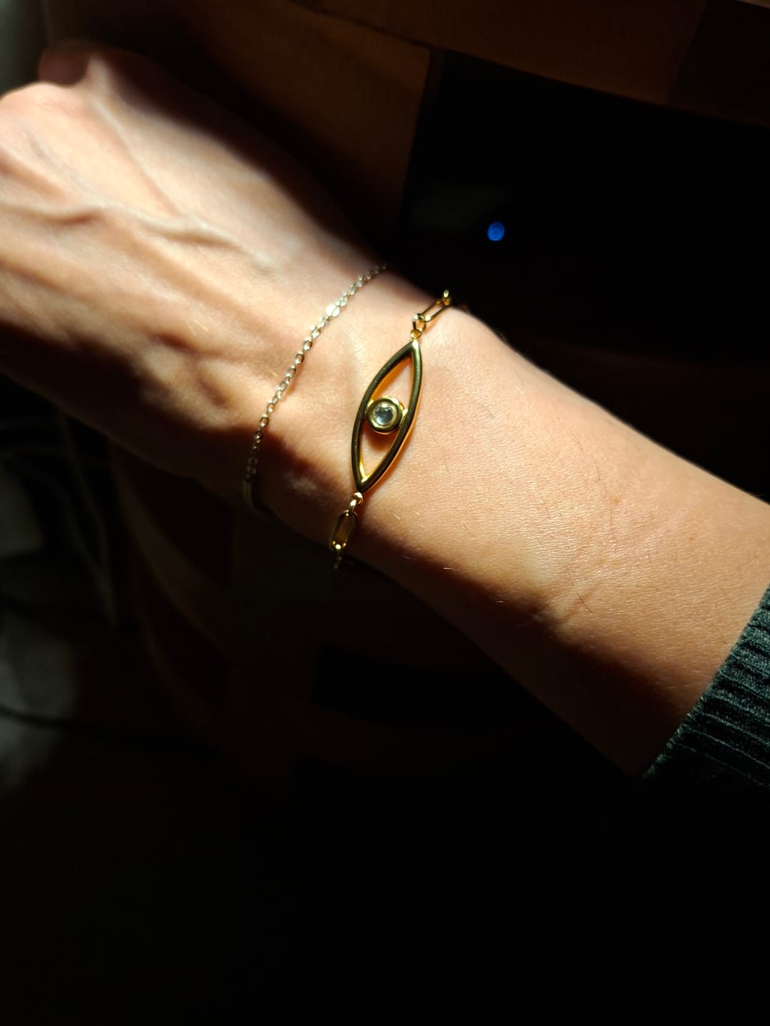 Customer photo review of Aura Shield - Evil Eye Bracelet