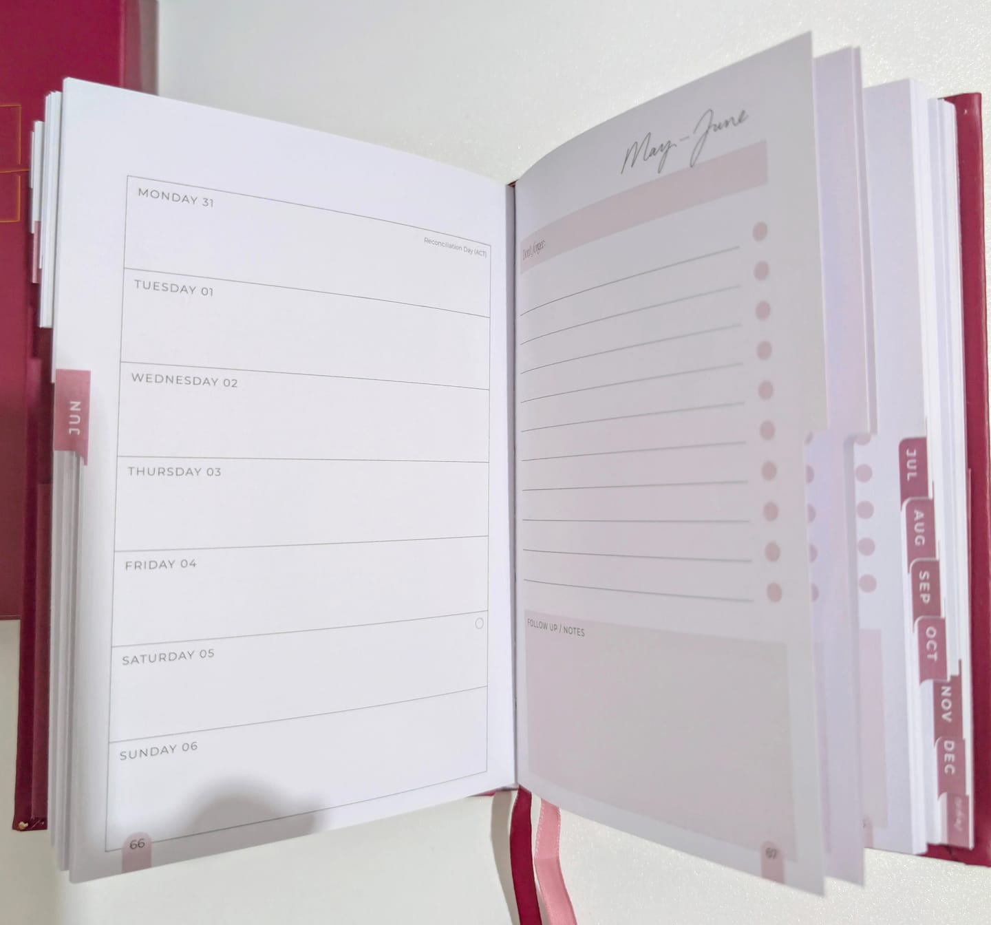 Customer photo review of 2027 Pocket Planner - Berry