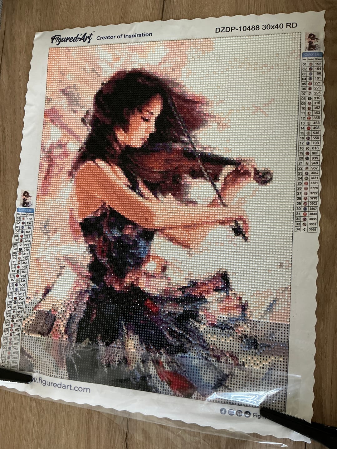 Customer photo review of Broderie Diamant - Violoniste