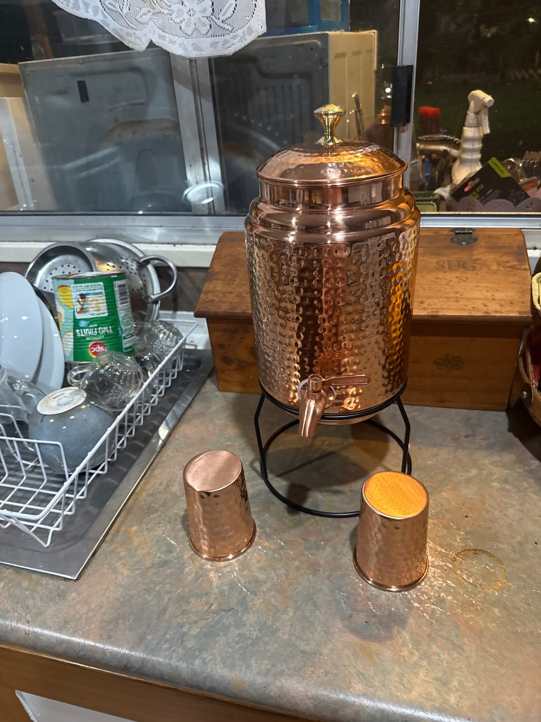 Customer photo review of 5L Pure Copper Water Dispenser with 300ml Cups & Stand