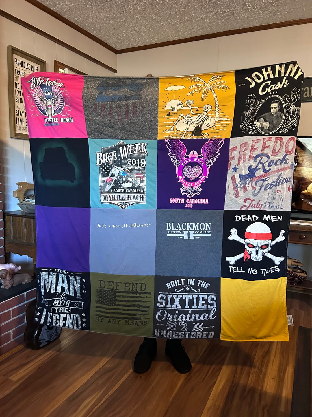 Customer photo review of Project Repat T-Shirt Quilt