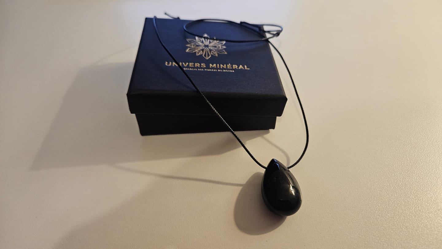 Customer photo review of Pendentif Tourmaline noire