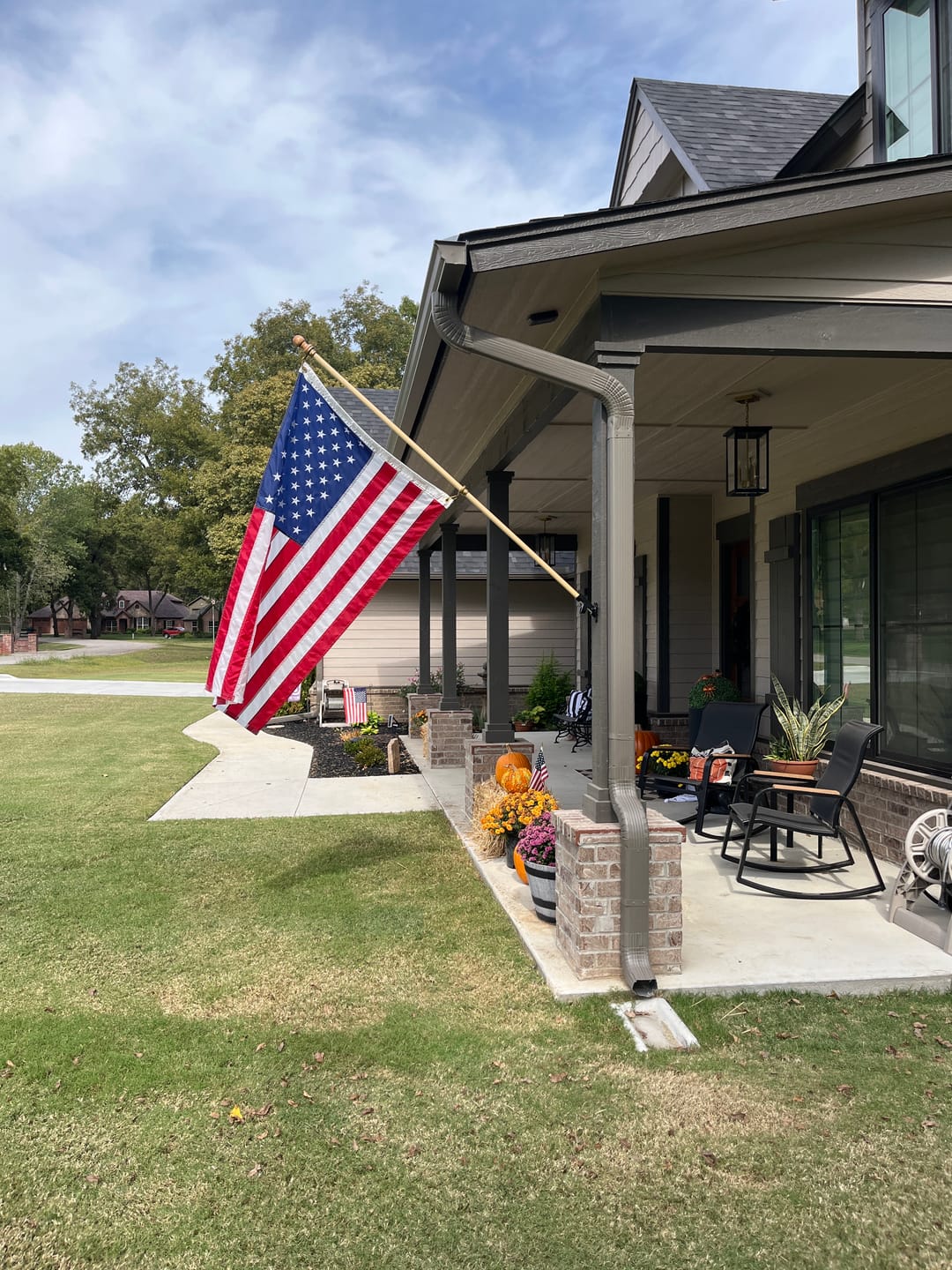Customer photo review of 3' x 5' American Flag Set