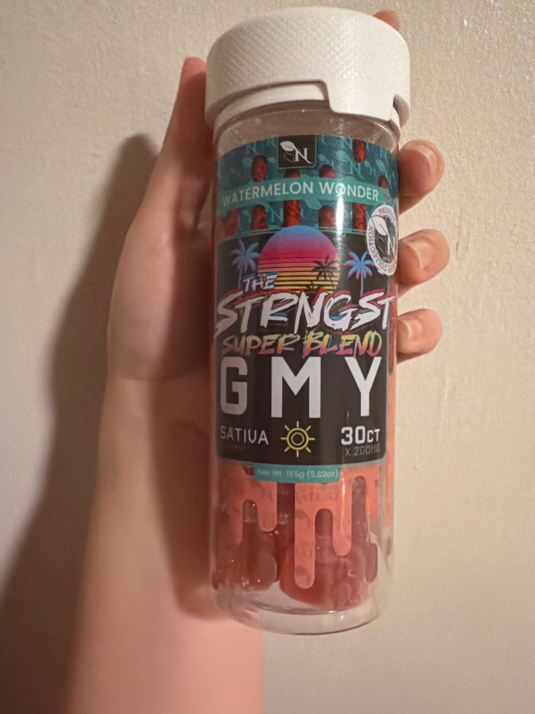 Customer photo review of THE STRONGEST GMY - 30CT Watermelon Wonder 6000mg (200mg ea.) - SATIVA