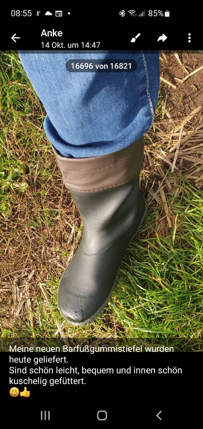 Customer photo review of Brisk Ⅰ - Barfuß-Gummistiefel