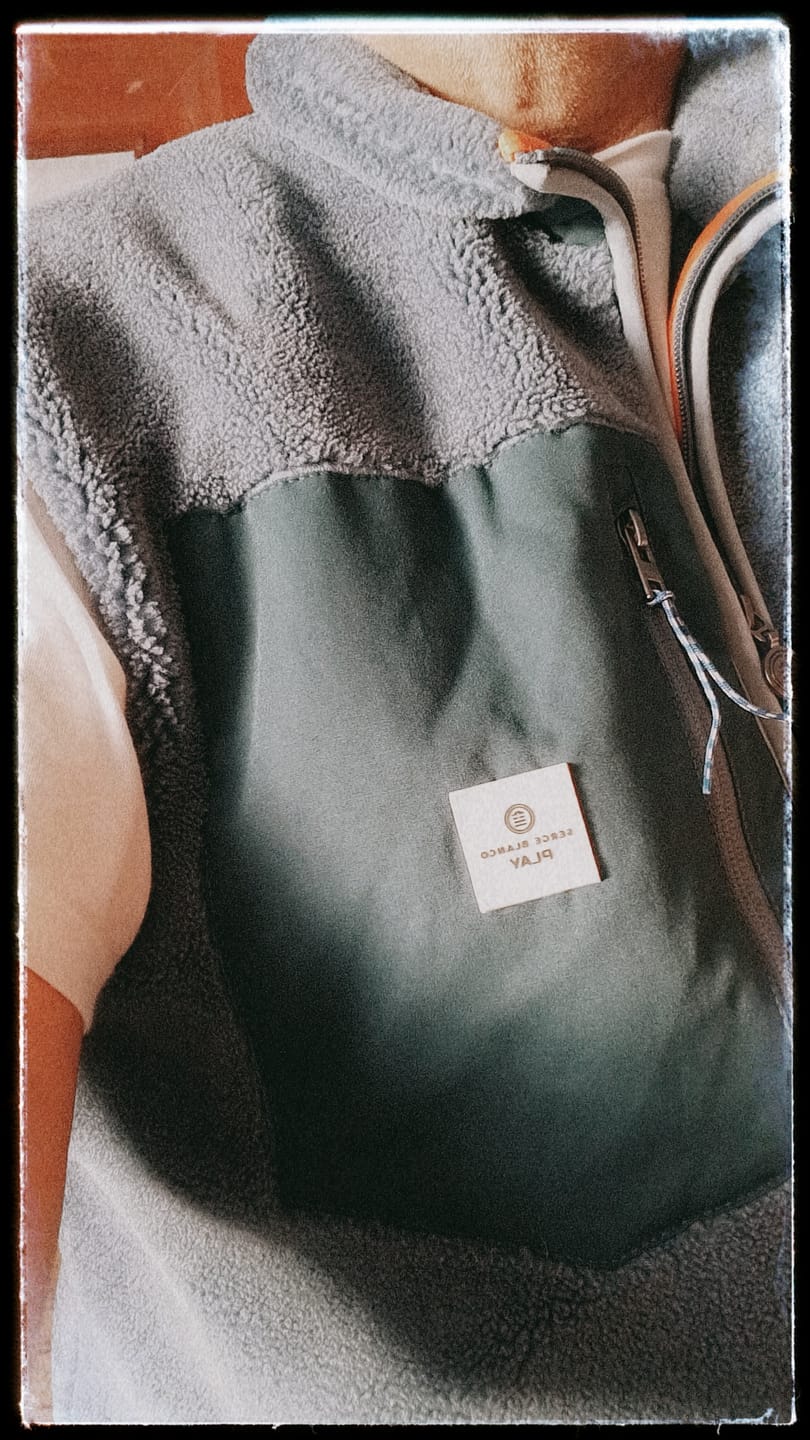 Customer photo review of the Indigo Blue Montreal SBPLAY Sleeveless Sherpa Fleece Vest