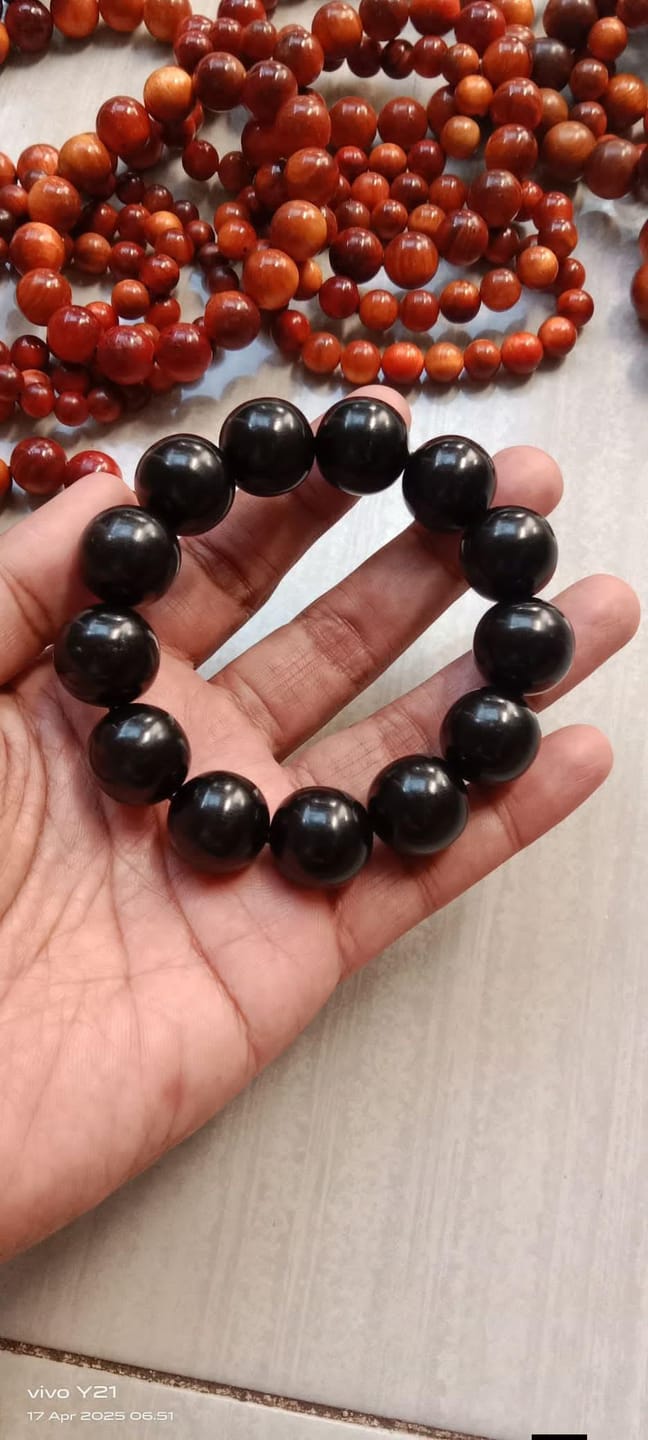 Customer photo review of Natural Karungali Bracelet – Authentic Karungali Wood