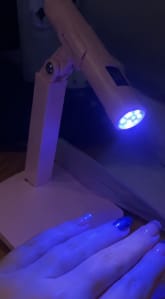 Customer photo review of Mini UV Nail Lamp