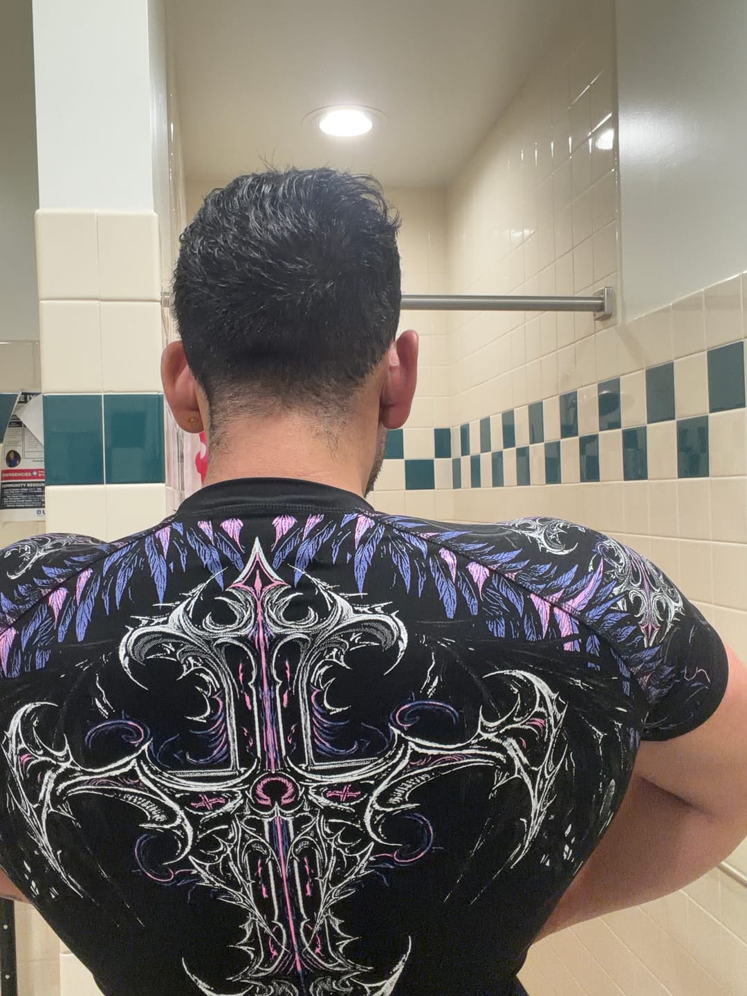 Customer photo review of Void Tech™ Fallen Knight Short Sleeve Compression [TWILIGHT]