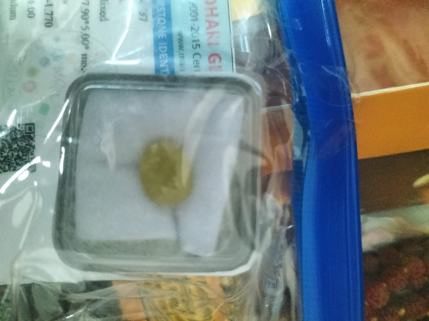 Customer photo review of Natural Yellow Sapphire (Pukhraj) – Bangkok, Certified & Genuine