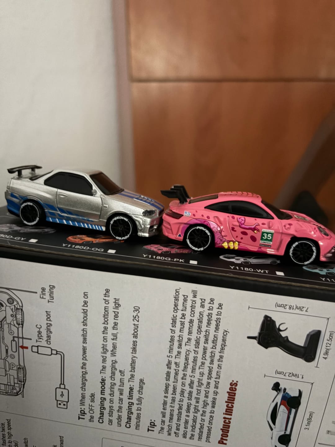 Customer photo review of Mini Coche de Drift 1:64