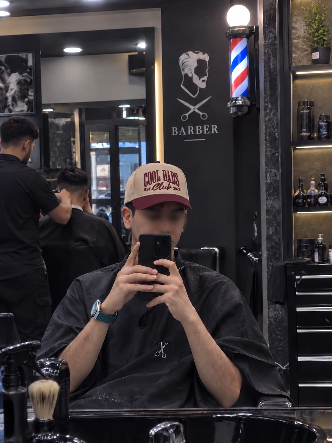 Customer photo review of Custom Cool Dads Club Est Snapback Hat – Embroidered Baseball Cap for Dad