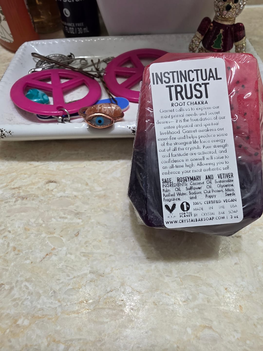 Customer photo review of Instinctual Trust Soap - Root Chakra Ritual Bar