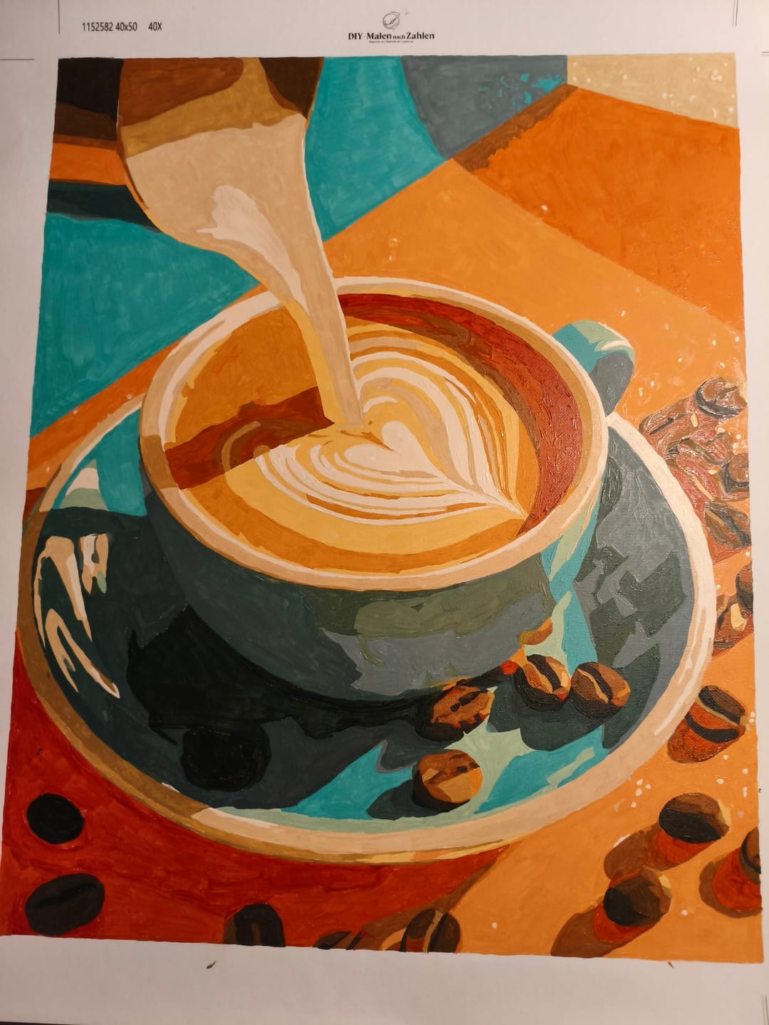 Customer photo review of Malen nach Zahlen - Kaffee mit Liebe