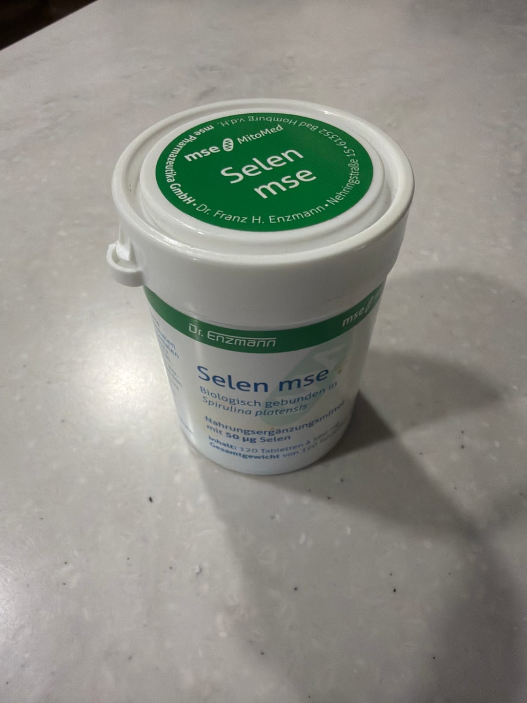 Customer photo review of 恩世蔓 Dr.Enzmann Selen 螺旋藻生物螯合有機硒錠 50µg 120錠