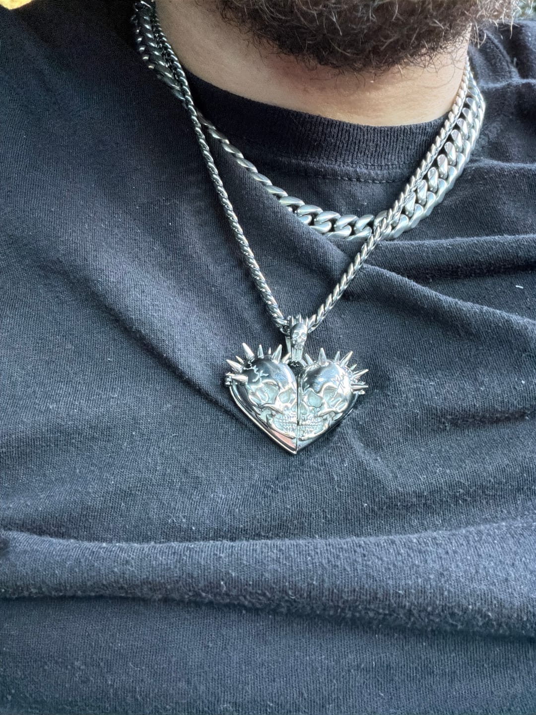 Customer photo review of 'TIL DEATH DO US PART' LOCKET PENDANT