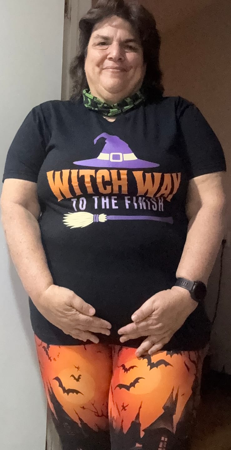 Customer photo review of Witch Way T-Shirt