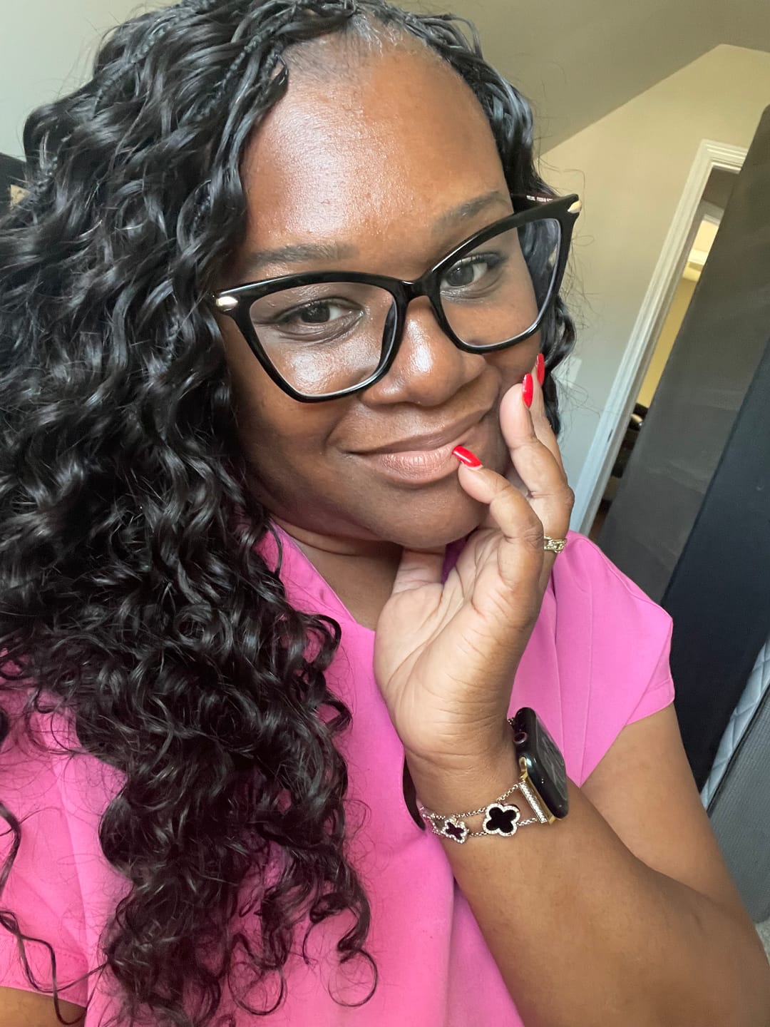 Customer photo review of Ywigs Loose Deep Wave Human Crochet Hair for Miracle Knots