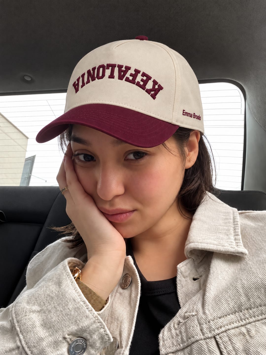 Customer photo review of Custom Snapback Hat - Personalized Upside Down Snapback Hat