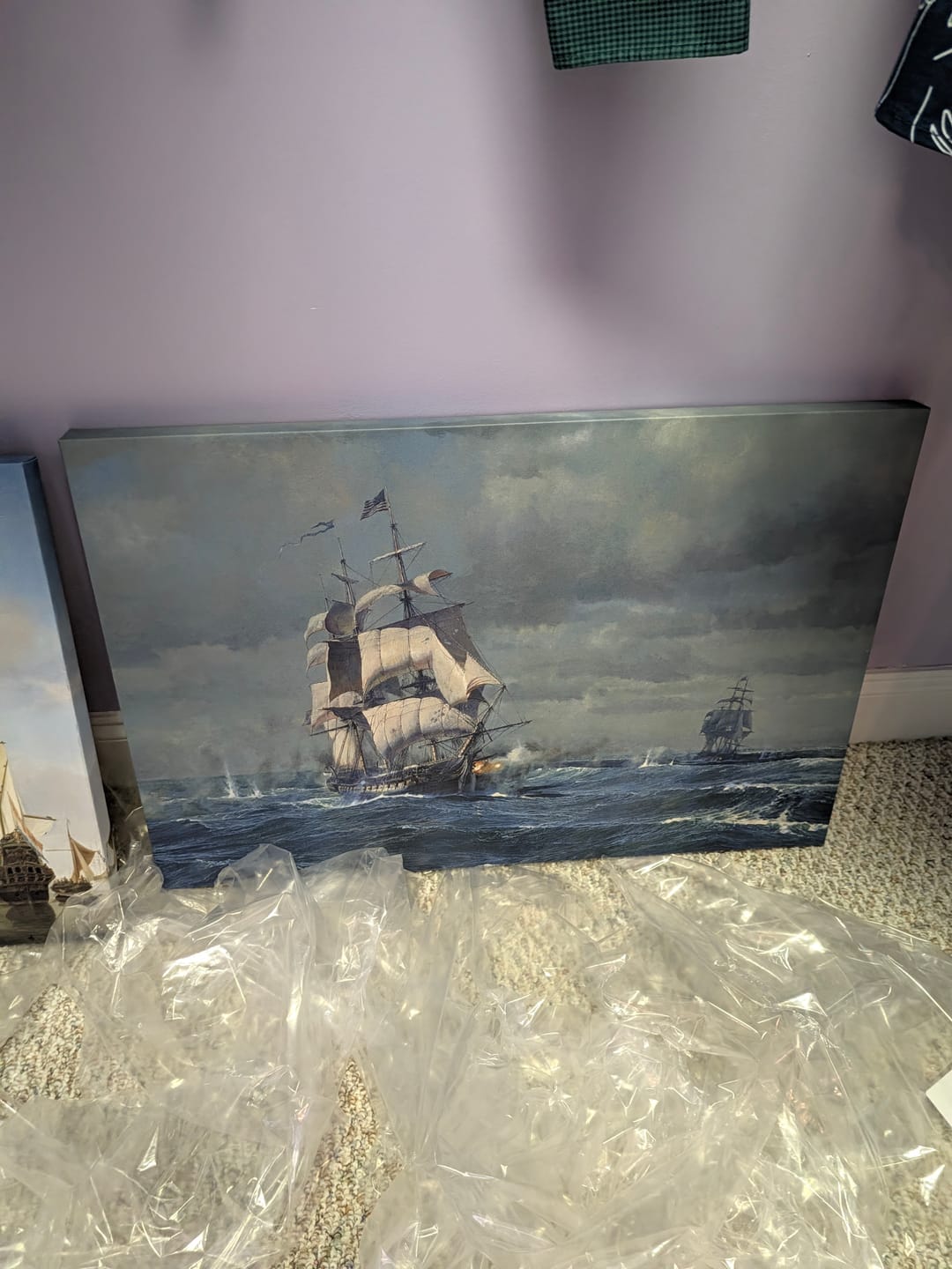 Customer photo review of Land Ho! The Clipper Ship, North America by Montague Dawson