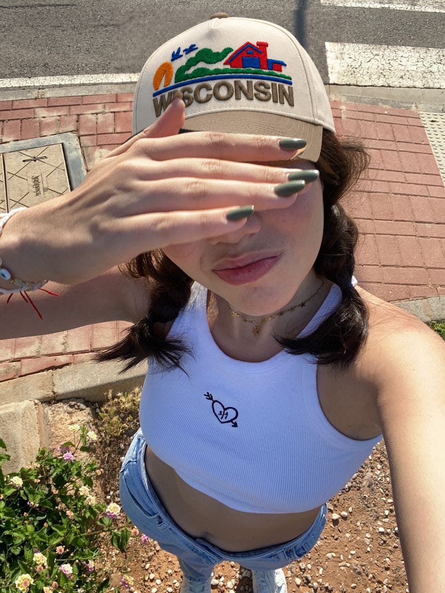 Customer photo review of Retro Wisconsin Snapback Hat - Vintage State Pride Snapback Hat