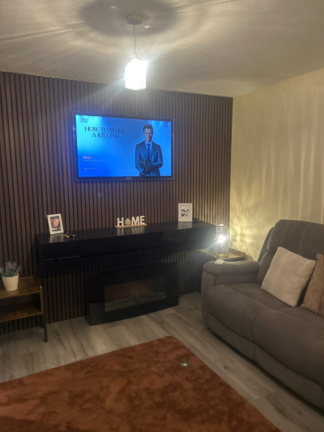 Customer photo review of Acoustic Slat Panel - Smoked Walnut