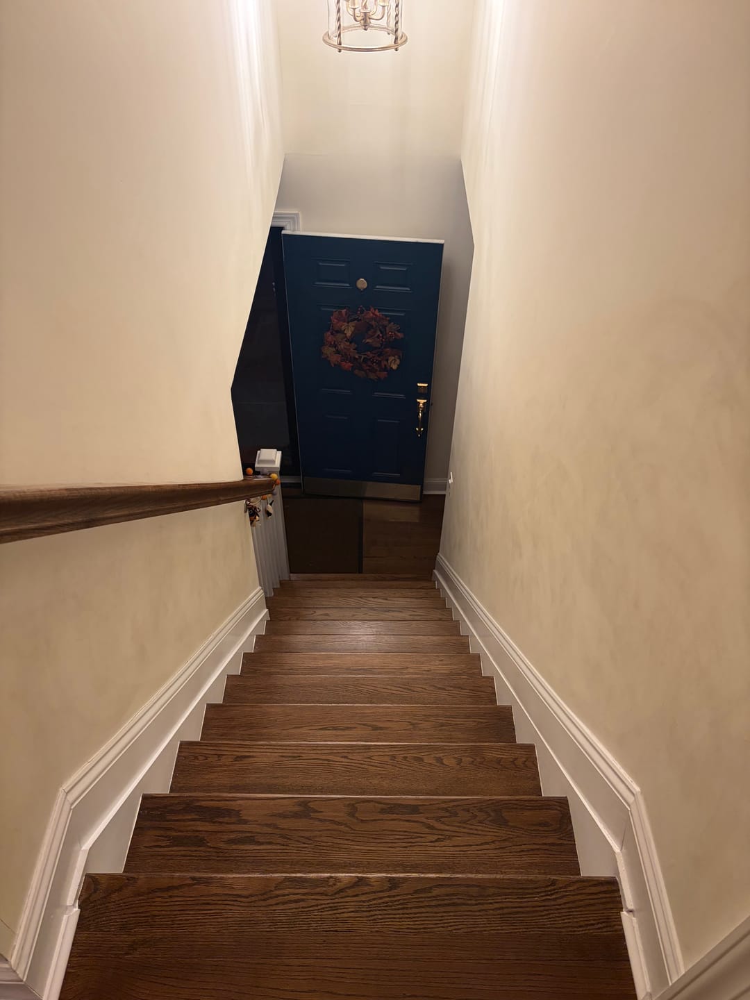 Customer photo review of Anderson Tuftex Always Natural Boutique Herringbone Stair Runner