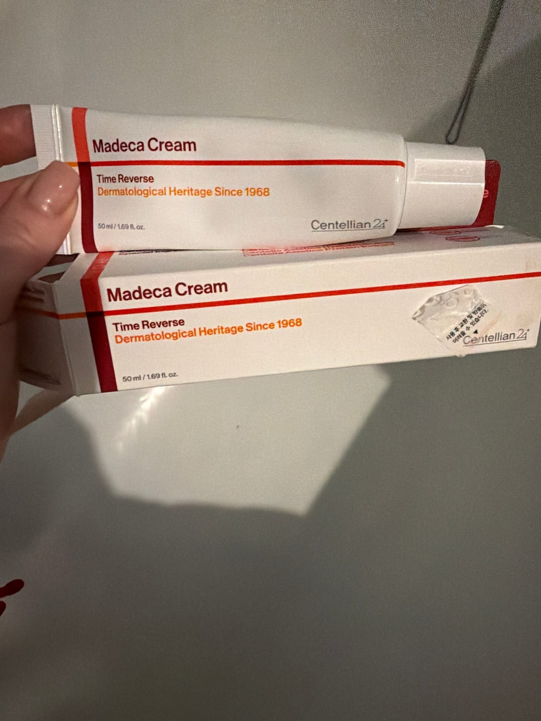 Customer photo review of Ādu nostiprinošs krēms Centellian24 Madeca Cream Time Reverse Season