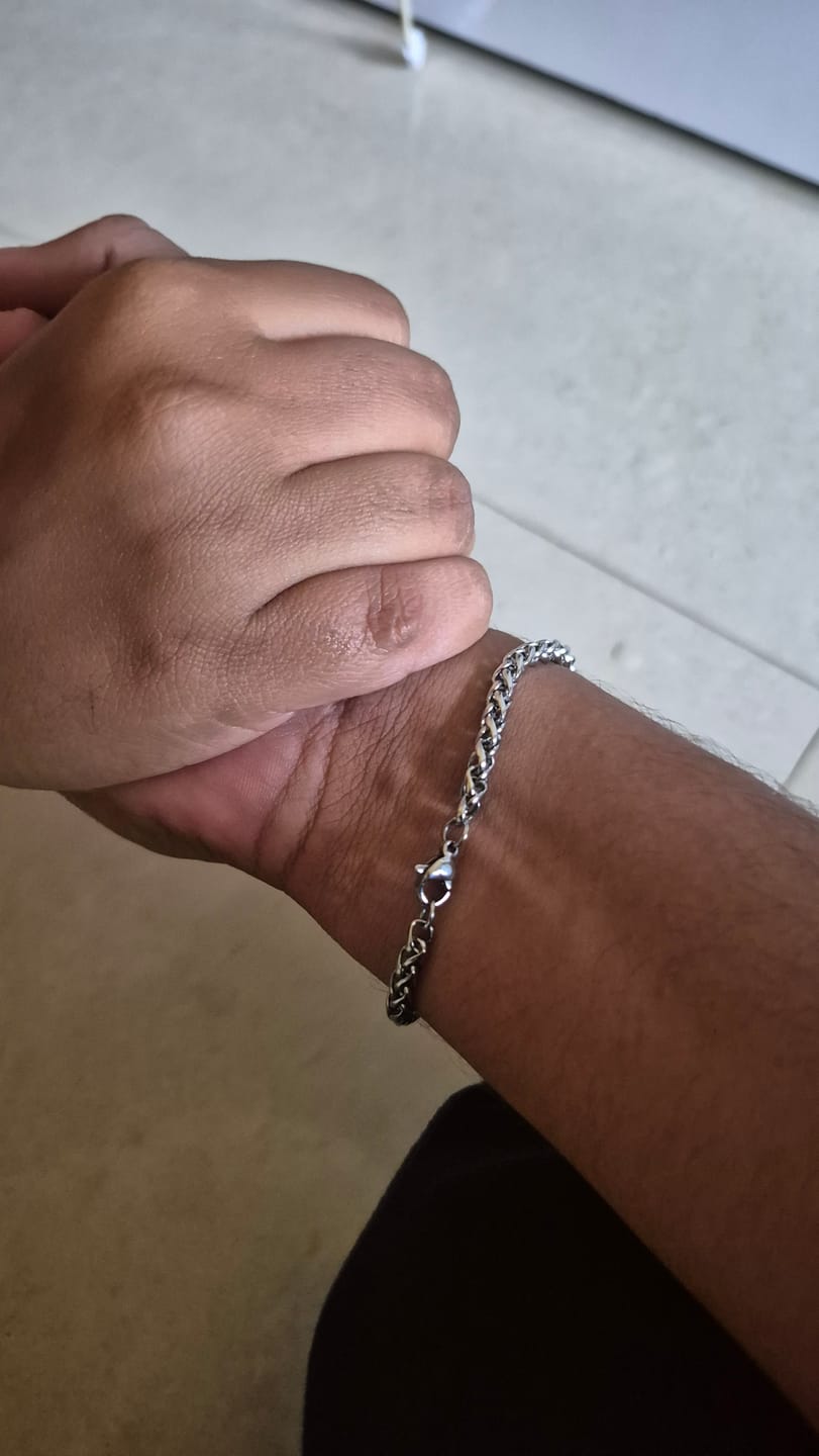 Customer photo review of Wheat Bracelet (Silver)