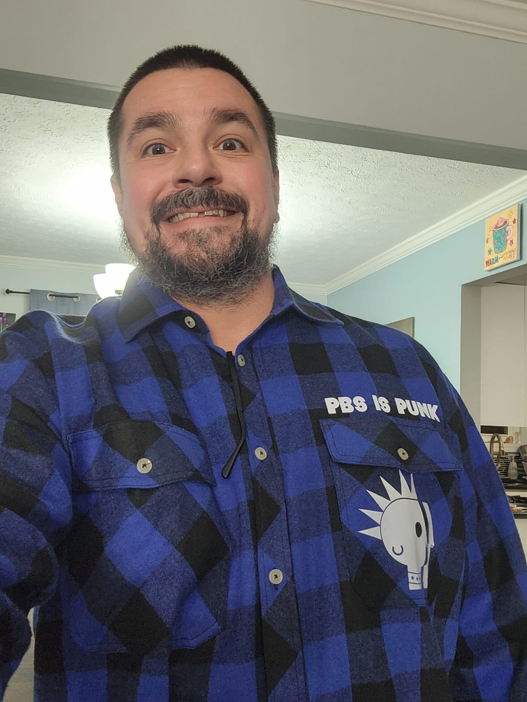 Customer photo review of PBS is Punk Flannel